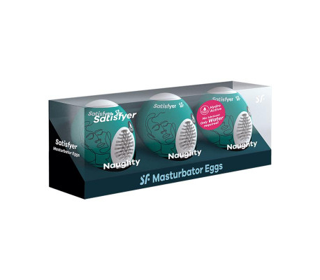 Set 3 Huevos Masturbadores Modelo Naughty