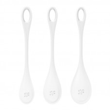Set 3 Bolas Suelo Pélvico Yoni Power 1 Blanco