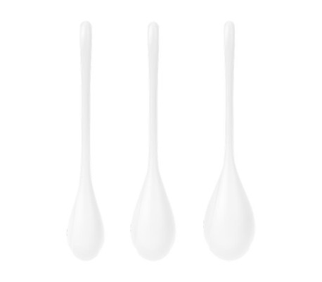 Set 3 Bolas Suelo Pélvico Yoni Power 1 Blanco