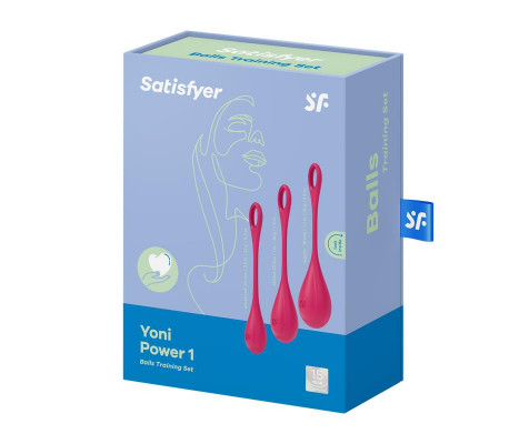 Kit 3 Bolas Suelo Pélvico Yoni Power 1 Rojo