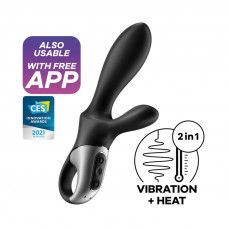 Heat Climax Vibrador con APP Punto G, Punto P y Perineo Función de Calor USB Magnético