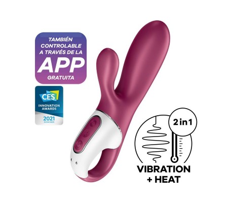 Hot Bunny Vibrador con Conejito Efecto Calor APP Satisfyer Connect