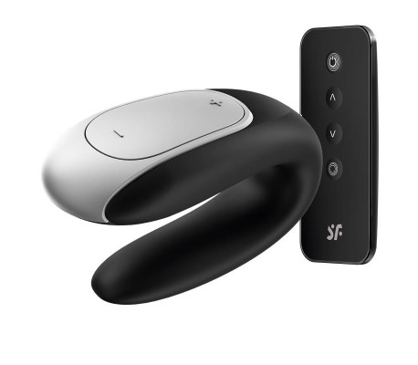 Double Fun Vibrador para Parejas con APP y Control Remoto Negro
