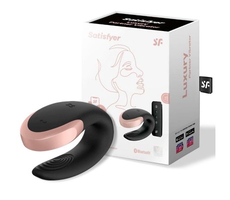 Double Love Luxury Vibrador Para Parejas con App Negro