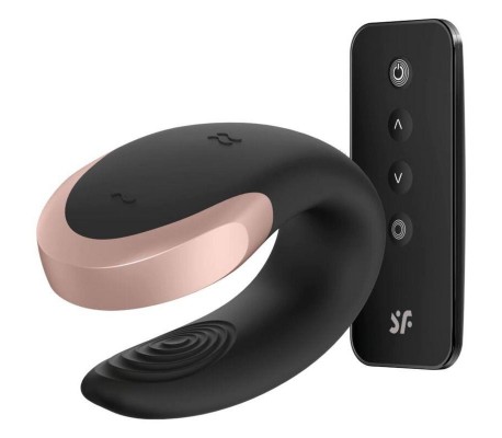 Double Love Luxury Vibrador Para Parejas con App Negro