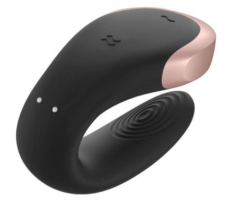Double Love Luxury Vibrador Para Parejas con App Negro