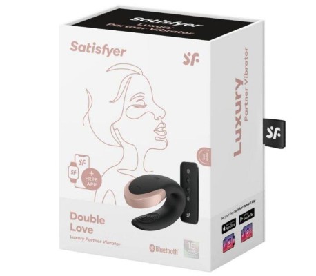 Double Love Luxury Vibrador Para Parejas con App Negro