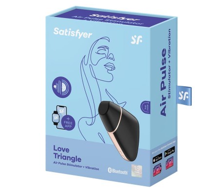 Succionador de Clítoris Love Triangle Negro