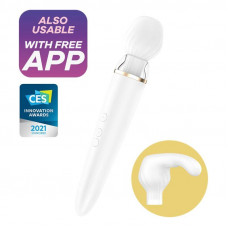 Masajeador Double Wand-er con APP Blanco