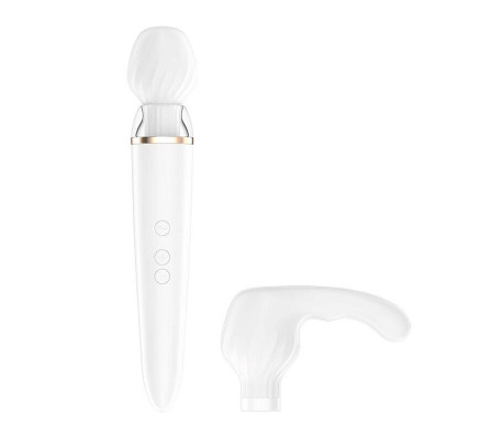 Masajeador Double Wand-er con APP Blanco