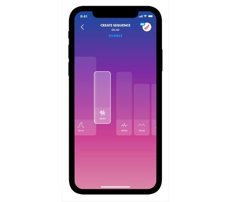 Mighty One Anillo Vibrador con APP Azul