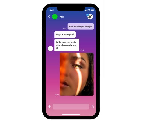 Mighty One Anillo Vibrador con APP Azul