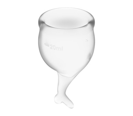 Copas Menstruales Feel Secure Transparent Pack de 2