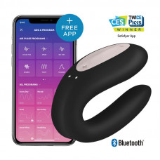 Vibrador para Parejas con APP Double Joy Negro