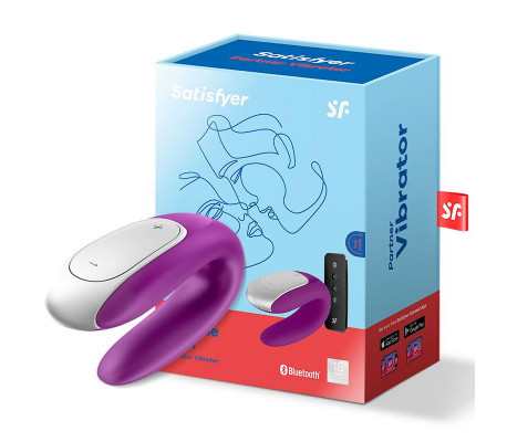 Double Fun Vibrador para Parejas con APP y Control Remoto Violeta