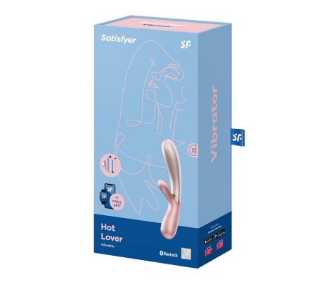 Hot Lover Vibrador con Efecto Calor con APP Duo-Rosa