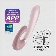 Heat Wave Vibrador con Efecto Calor Mauve con APP