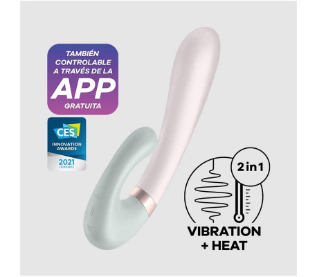 Heat Wave Vibrador con Efector Calor y APP Menta