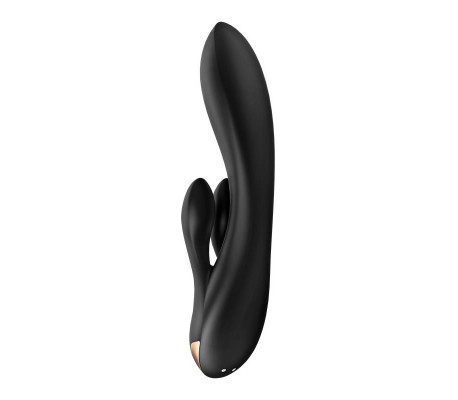 Double Flex Vibrador Punto G 3 Motores Satisfyer APP Connect Negro