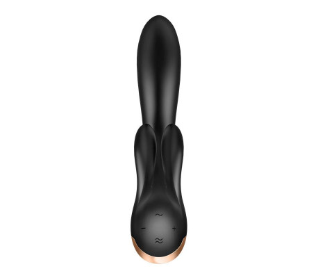 Double Flex Vibrador Punto G 3 Motores Satisfyer APP Connect Negro