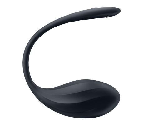 Ribbed Petal con Satisfyer Connect APP Negro