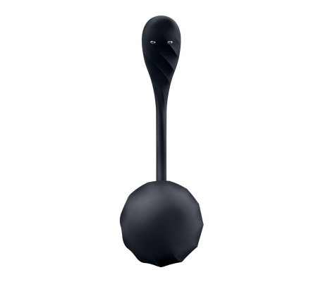 Ribbed Petal con Satisfyer Connect APP Negro