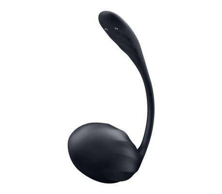 Ribbed Petal con Satisfyer Connect APP Negro