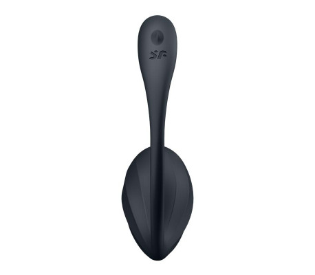 Ribbed Petal con Satisfyer Connect APP Negro