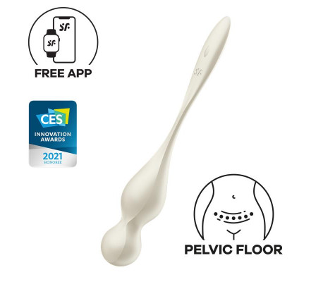 Love Birds 1 Bolas Kegel con APP Blanco