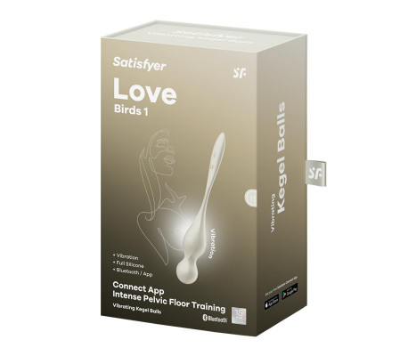 Love Birds 1 Bolas Kegel con APP Blanco
