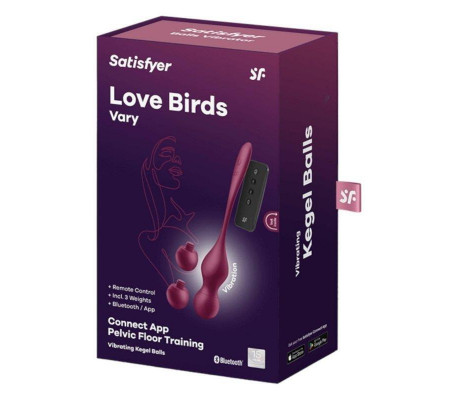 Love Birds Vary con APP Rojo Vino