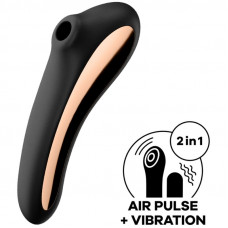 Dual Kiss Succionador y Vibrador 2 en 1 Negro
