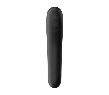 Dual Kiss Succionador y Vibrador 2 en 1 Negro
