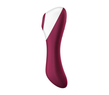 Dual Crush Vibrador y Succionador USB Rojo