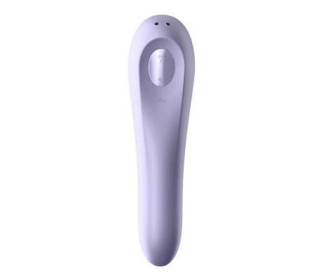 Dual Pleasure APP Vibrador y Succionador de Aire Pulsado Recargable Mauve