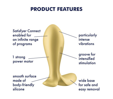 Plug Anal con Vibración APP Satisfyer Connect Intensity Plug