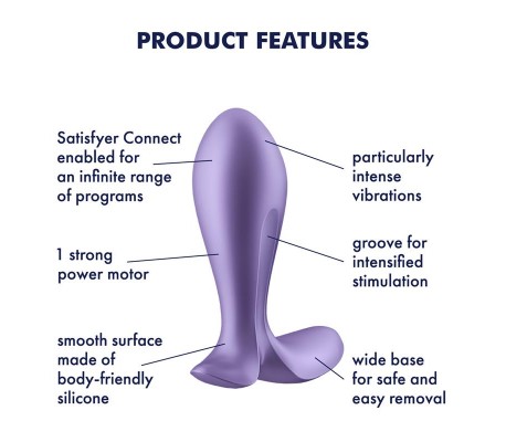 Plug Anal con Vibración APP Satisfyer Connect Intensity Plug