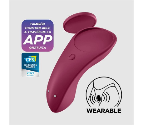 Sexy Secret Estimulador de Braguita con APP Wine Red