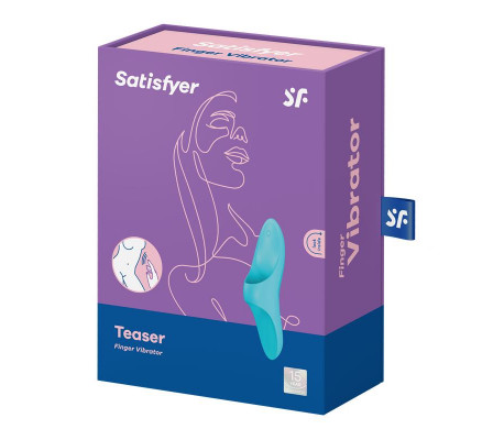 Teaser Vibrador para el Dedo Light Blue