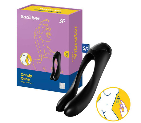 Vibrador Candy Cane Negro