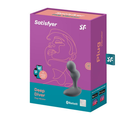 Deep Diver Plug Anal con Vibración APP Satisfyer Connect