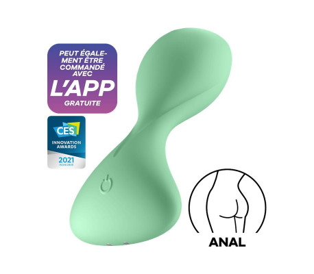 Trendsetter Plug Anal con Vibración y APP Verde Claro