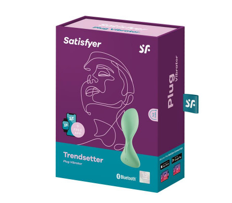 Trendsetter Plug Anal con Vibración y APP Verde Claro