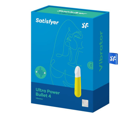 Ultra Power Bullet 4 Bala Vibradora Amarilla