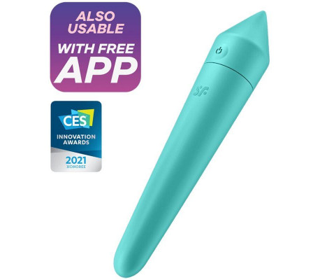 Ultra Power Bullet 8 Bala Vibradora con APP Turquoise