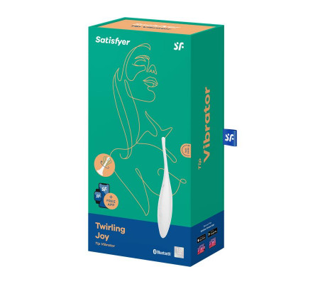 Twirling Joy Estimulador Giratorio con APP Blanco