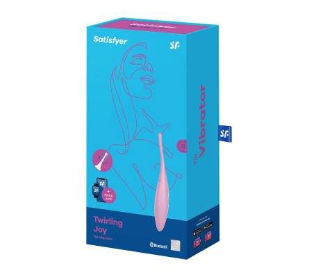 Twirling Joy Estimulador Giratorio con APP Rosa