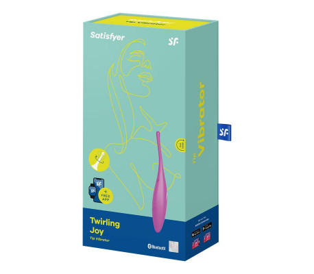 Twirling Joy Estimulador Giratorio con APP Fuchsia