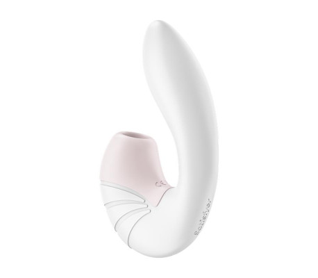 Supernova Succionador y Vibrador Súper Flexible USB Blanco