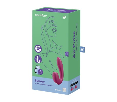 Sunray Berry Succionador y Vibrador 2 en 1 Súper Flexible USB